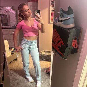 American Eagle Outfitters High Rise Blue Jeans